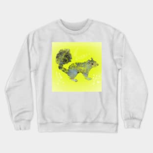 Fluffy tail, grey squirrel Crewneck Sweatshirt